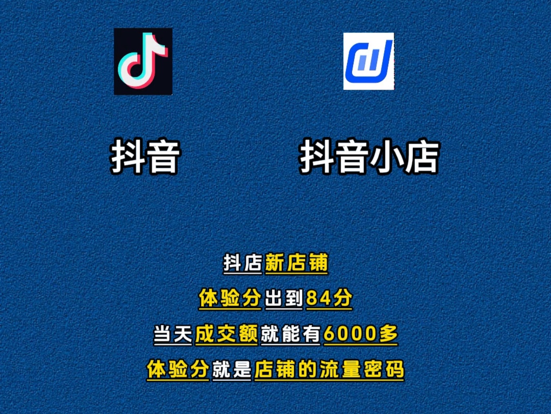 抖店新店铺体验分出到84分,一天成交额就能有6000多!体验分就是店铺的流量密码!#抖音小店 #抖店运营 #抖音运营小技巧 #抖店体验分 #抖店体验分提升...