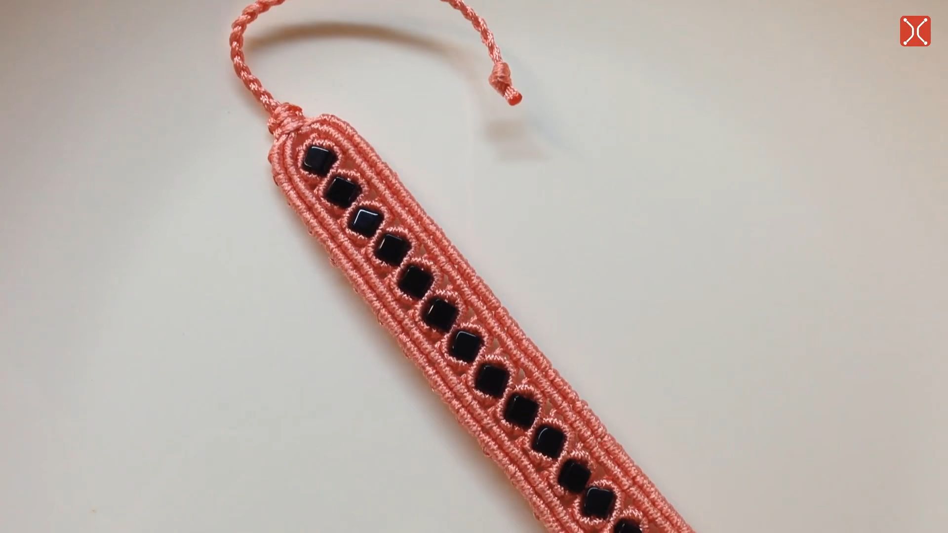 【macrame tita】连续串珠手链绳编编制教程macrame bracelet