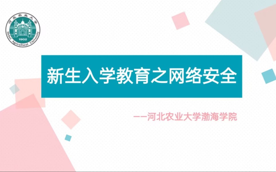 大学生网络安全教育哔哩哔哩bilibili