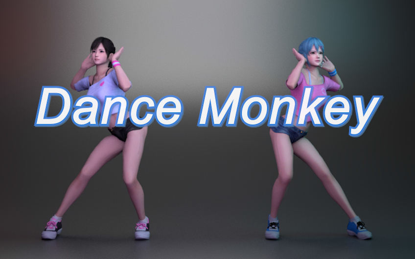 [图]武汉UP关家爆肝制作【Dance Monkey】舞蹈动画 附K帧倍放录屏，真人对比