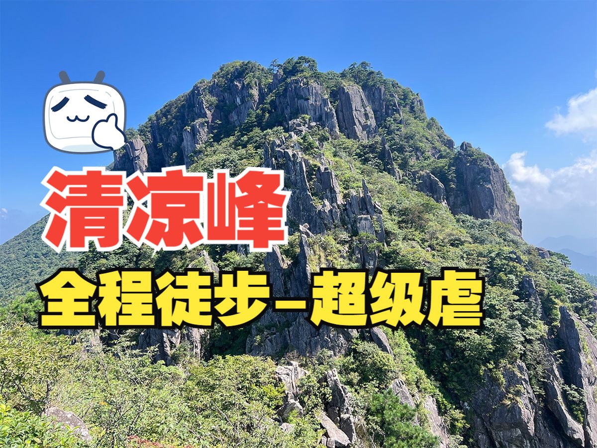 清凉峰南线,非常虐的野路子,全程徒步纪实24公里,风景很甜美,你敢挑战吗?哔哩哔哩bilibili