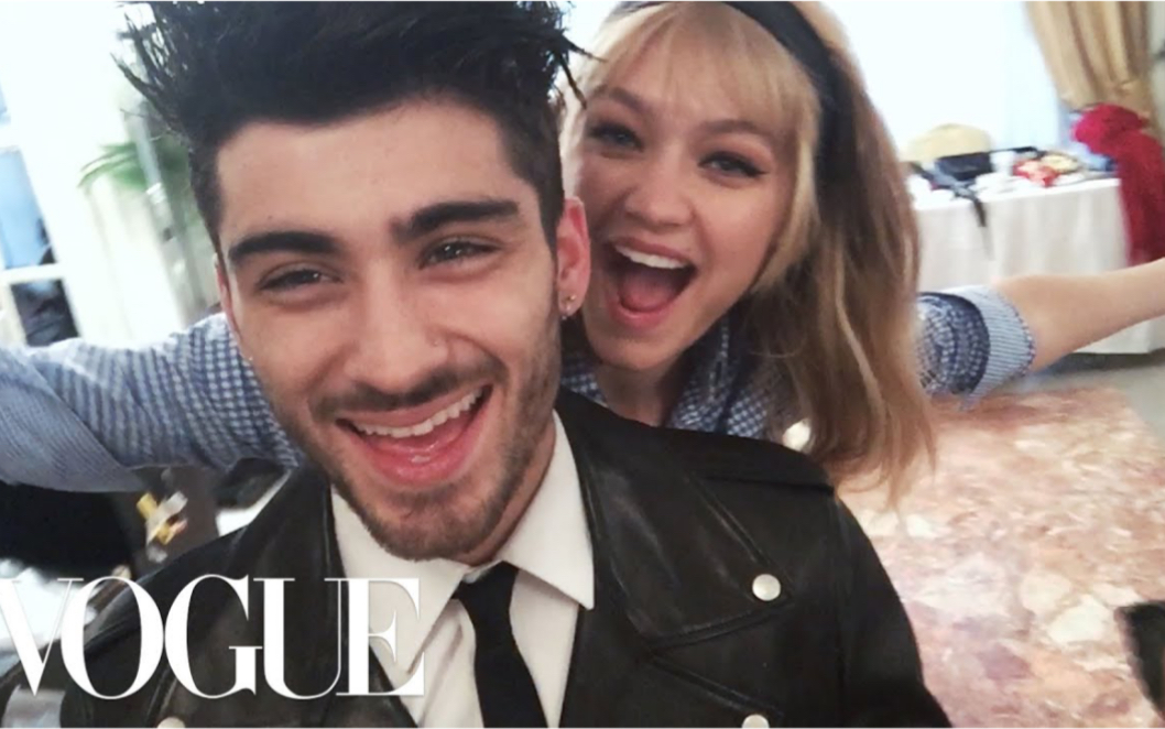 gigi hadid与男友zayn malik的情侣拍摄花絮