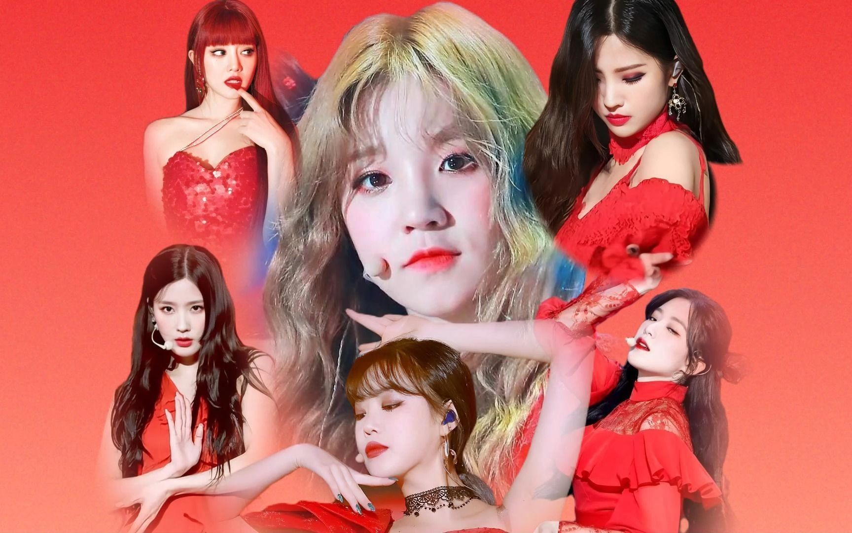 hwaa火花韩英双声道双语歌词纯享版红衣gidle女娃们的性感魅力谁能挡