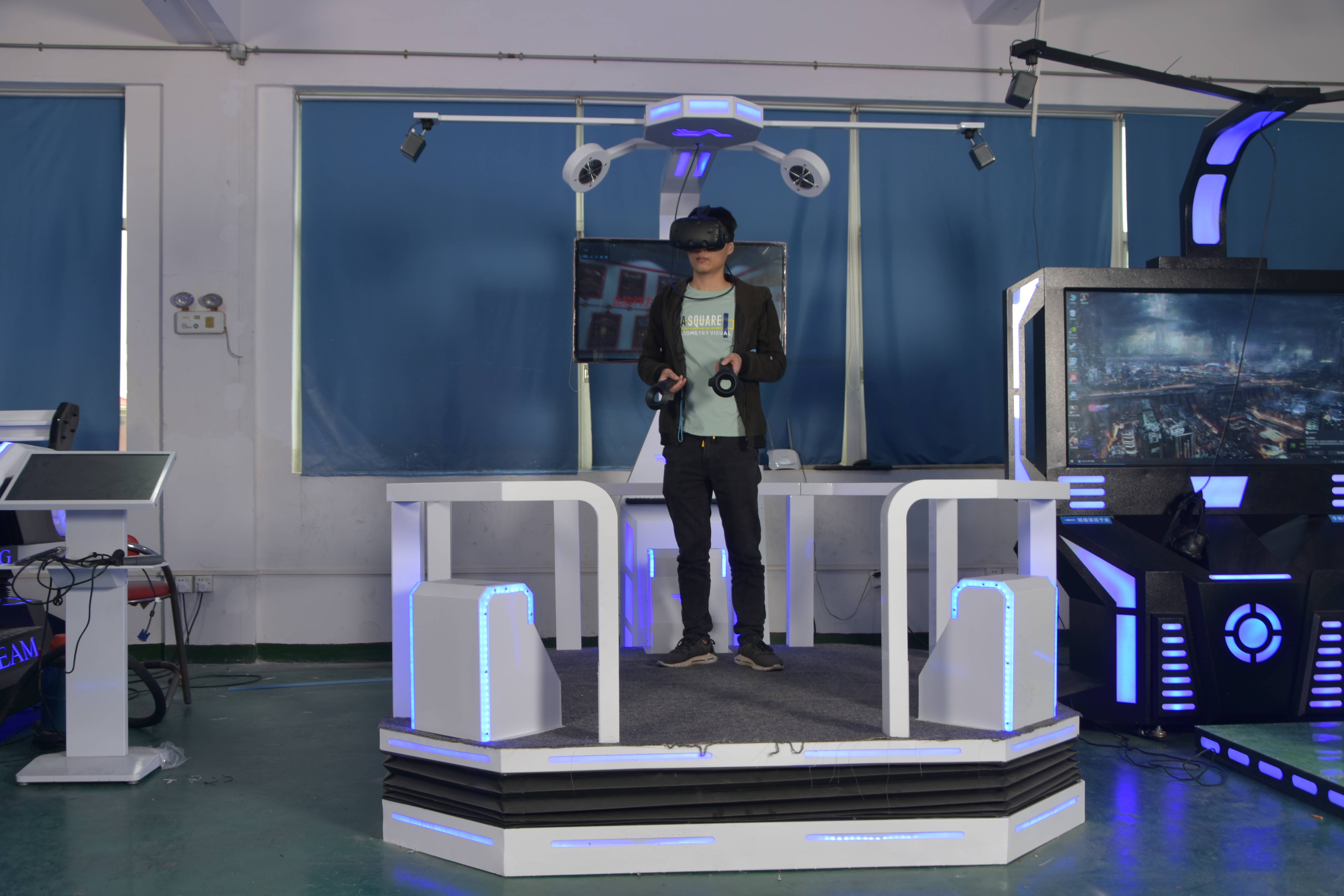 史可威vr工地安全体验馆vr游乐设备建筑安全教育体感震动升降平台