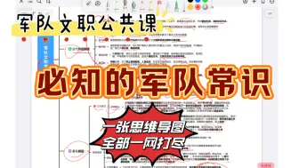 Download Video: 【军队文职公共课】一定要知道的军队常识知识点｜｜超高频知识点，一张思维导图全搞定 睡前磨耳朵