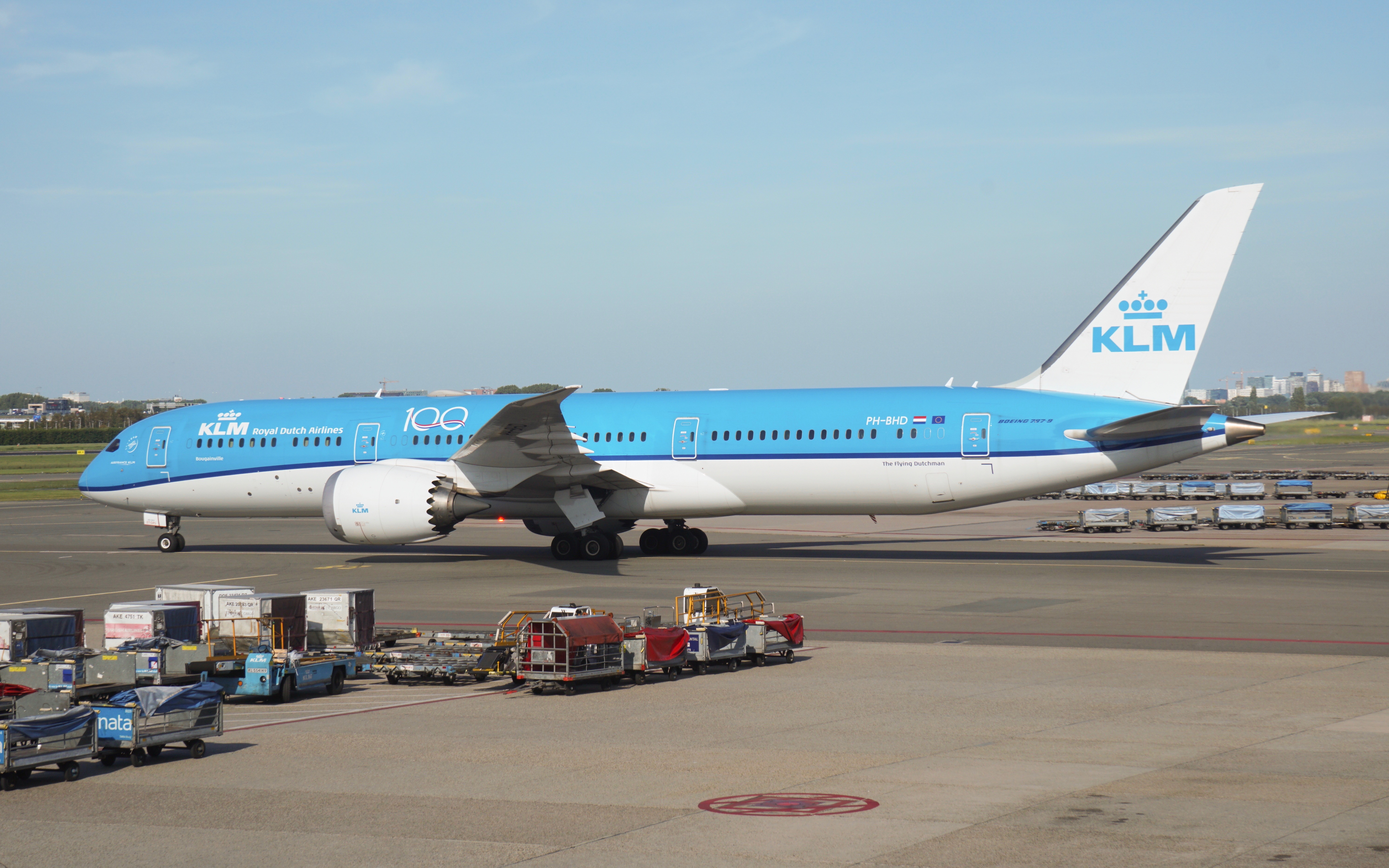 klm荷兰皇家航空7879飞行76延时视频起飞降落全记录