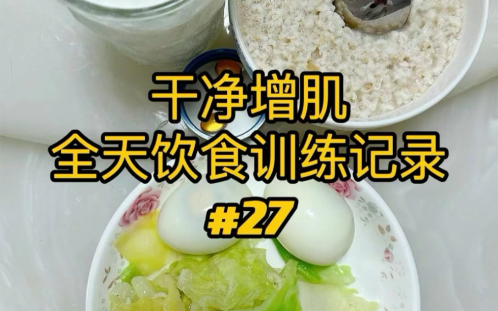 乾淨增肌全天飲食訓練記錄#027