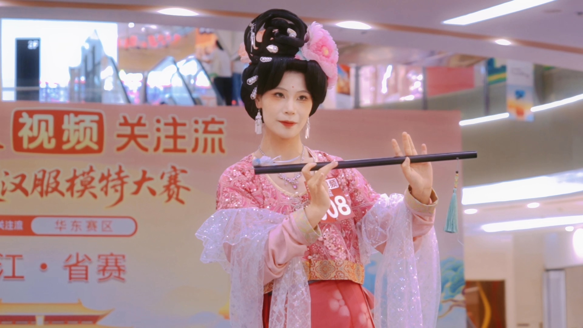 商场汉服模特大赛现场！古风走秀一眼沦陷
