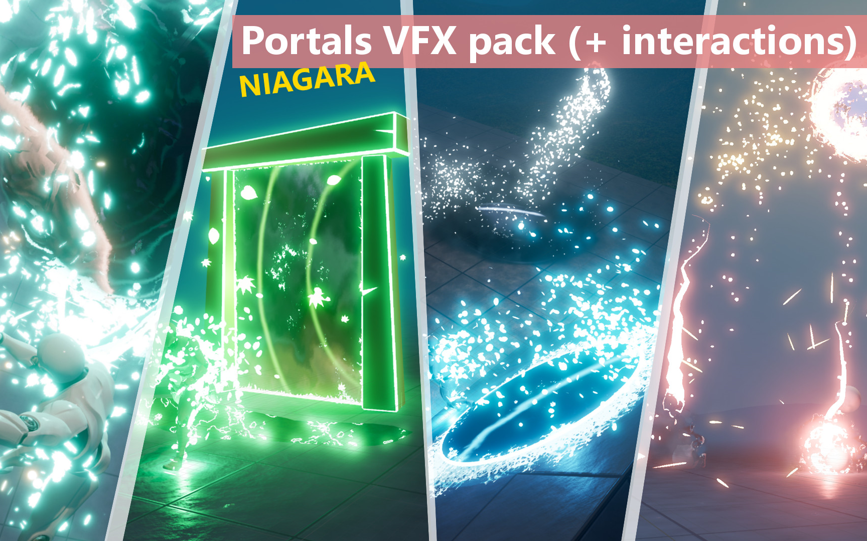 [图]UE4特效教程 传送门 Portals VFX pack (+ interactions)