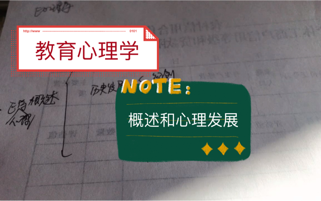 教育心理学概述和心理发展与教育哔哩哔哩bilibili