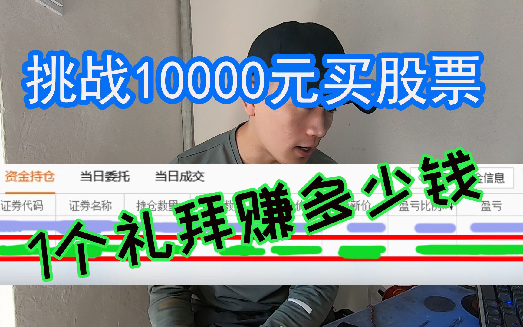 投资10000元买股票,一个礼拜可以赚多少钱呢?盆满钵满还是血本无归?哔哩哔哩bilibili