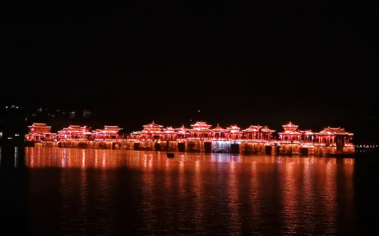 潮州广济桥夜景图片图片