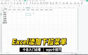 Télécharger la video: Excel添加下拉菜单-wps小技巧