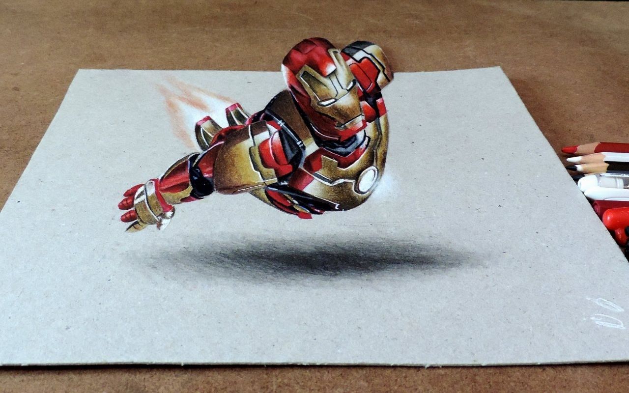 3d手绘超帅钢铁侠