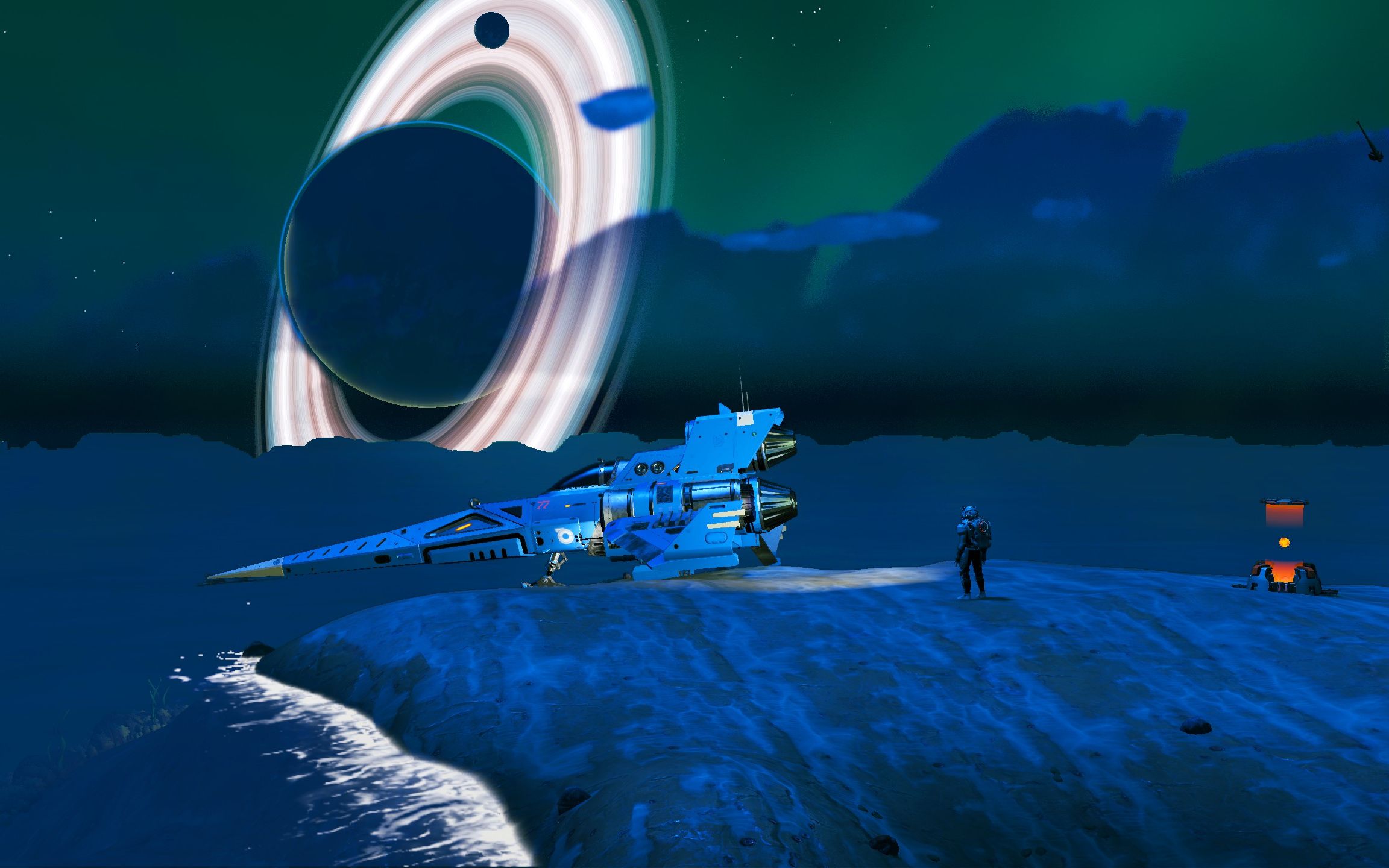无人深空百亿万亿星球旅程44都是水找个降落的地方都难noogadha