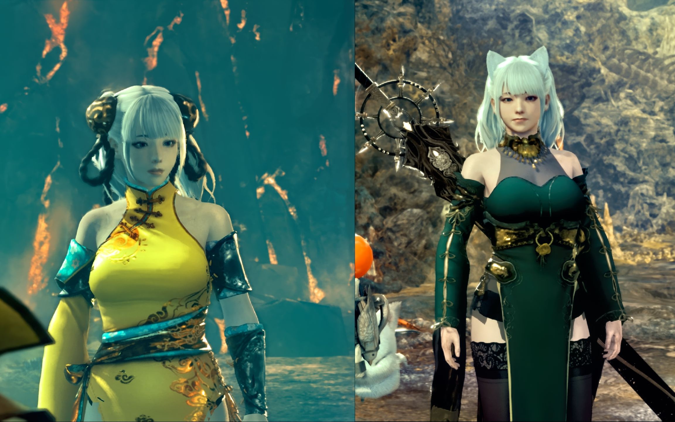 怪物猎人世界mod:旗袍_哔哩哔哩bilibili_怪物猎人世界