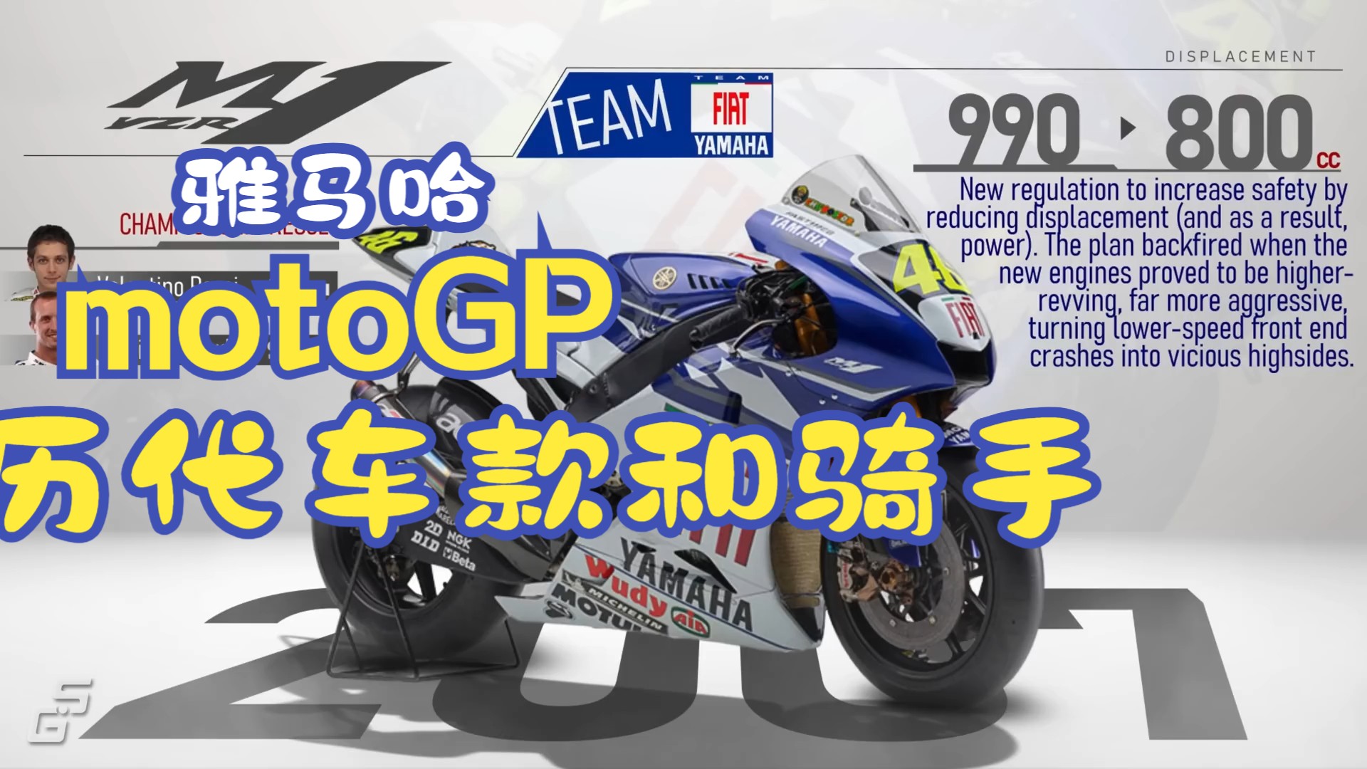 【雅马哈MOTOGPM1历代车型和骑手】Yamaha MotoGP Top Racing Machine  YZRM1 20022023哔哩哔哩bilibili