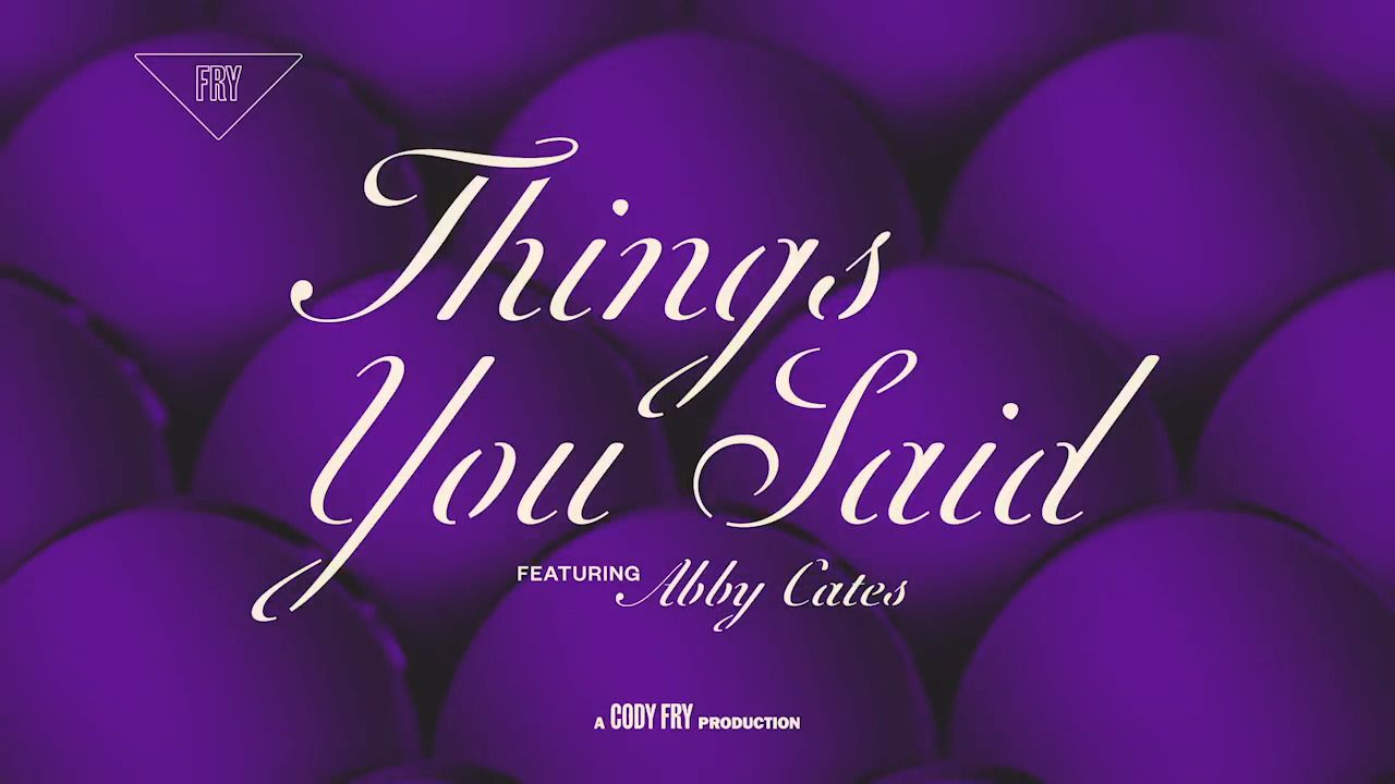 [图]Cody Fry - Things You Said -Visualizer- ft. Abby Cates