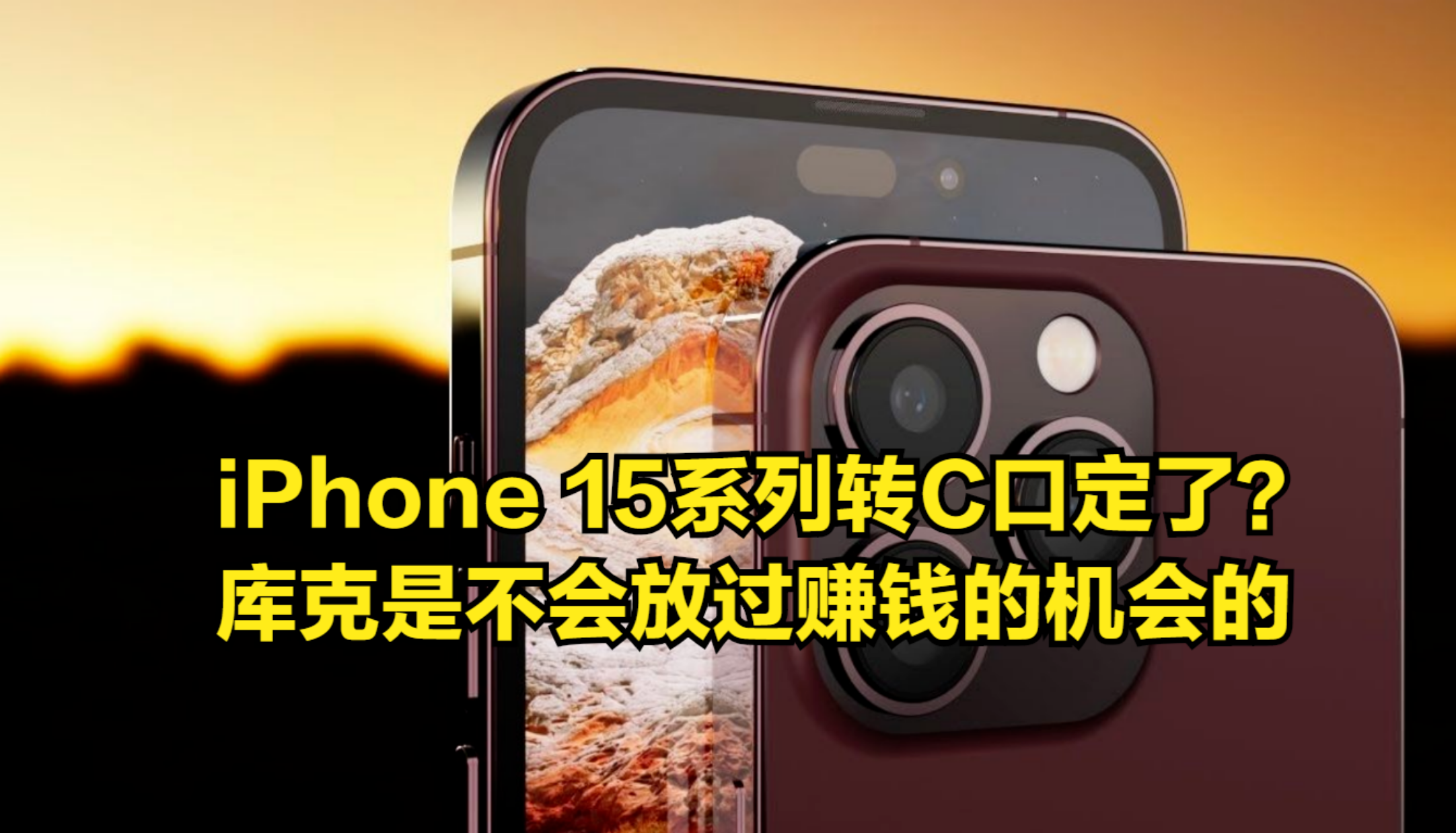 iPhone15系列转C口定了?库克是不会放过赚钱的机会的哔哩哔哩bilibili