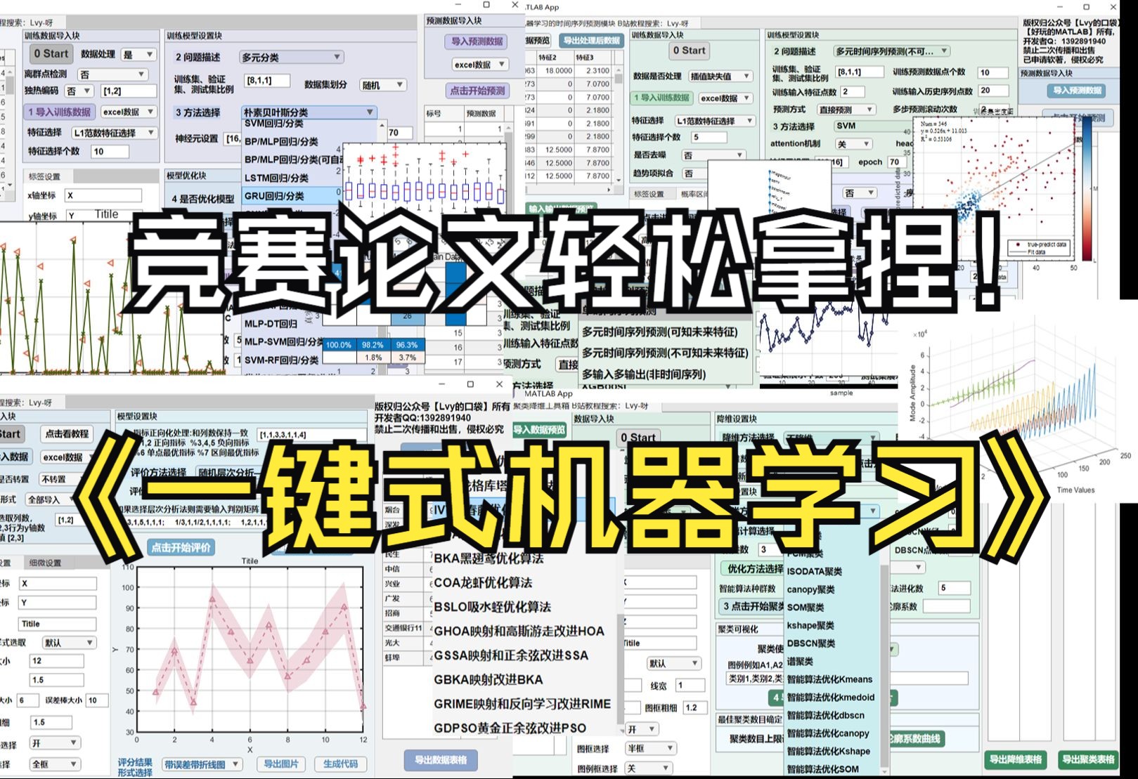 发SCI拿国奖的秘诀!百万算法一键搞定|轻松解决评价、降维、聚类、回归、分类、时序预测、多输入多输出、概率区间预测问题哔哩哔哩bilibili