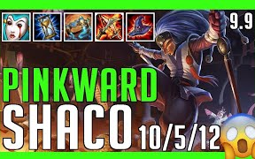 PinkWard  Shaco vs. Warwick Jungle  Patch 9.9 NA Ranked | RARE哔哩哔哩bilibili