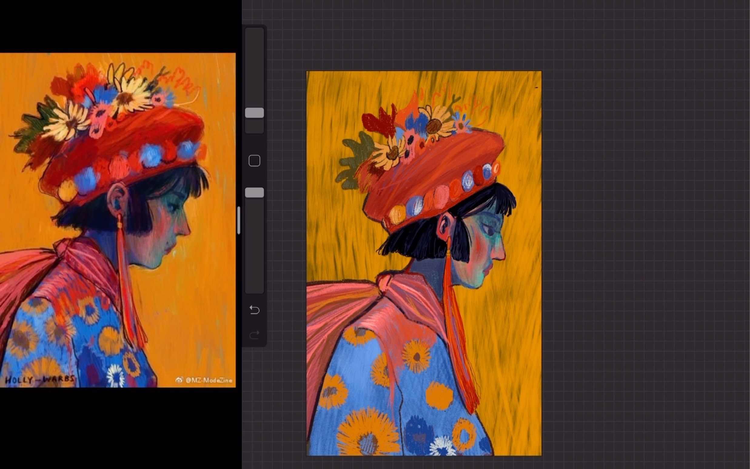 临摹holly warbs ipad pro procreate 板绘