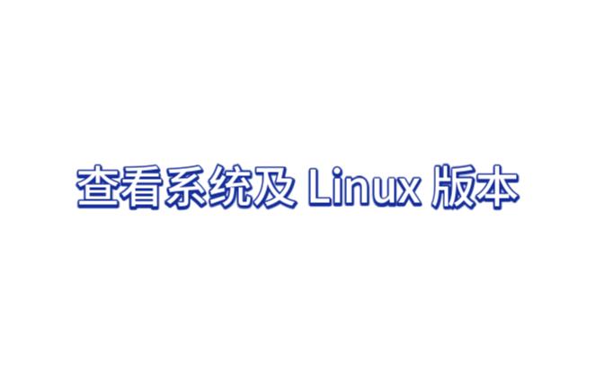 【Linux 系统基础】查看系统及 Linux 版本哔哩哔哩bilibili