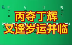 Download Video: 丙夺丁辉又逢岁运并临