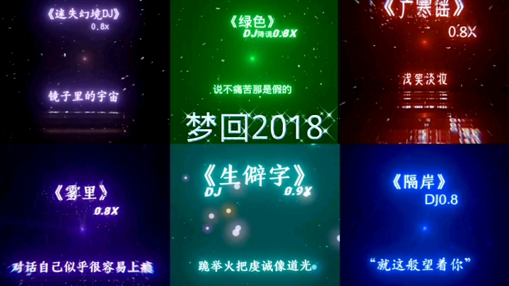 [图]0.8倍速最火热歌歌曲串烧 ，梦回2018#最火#热歌#0.8倍速#梦回#串烧