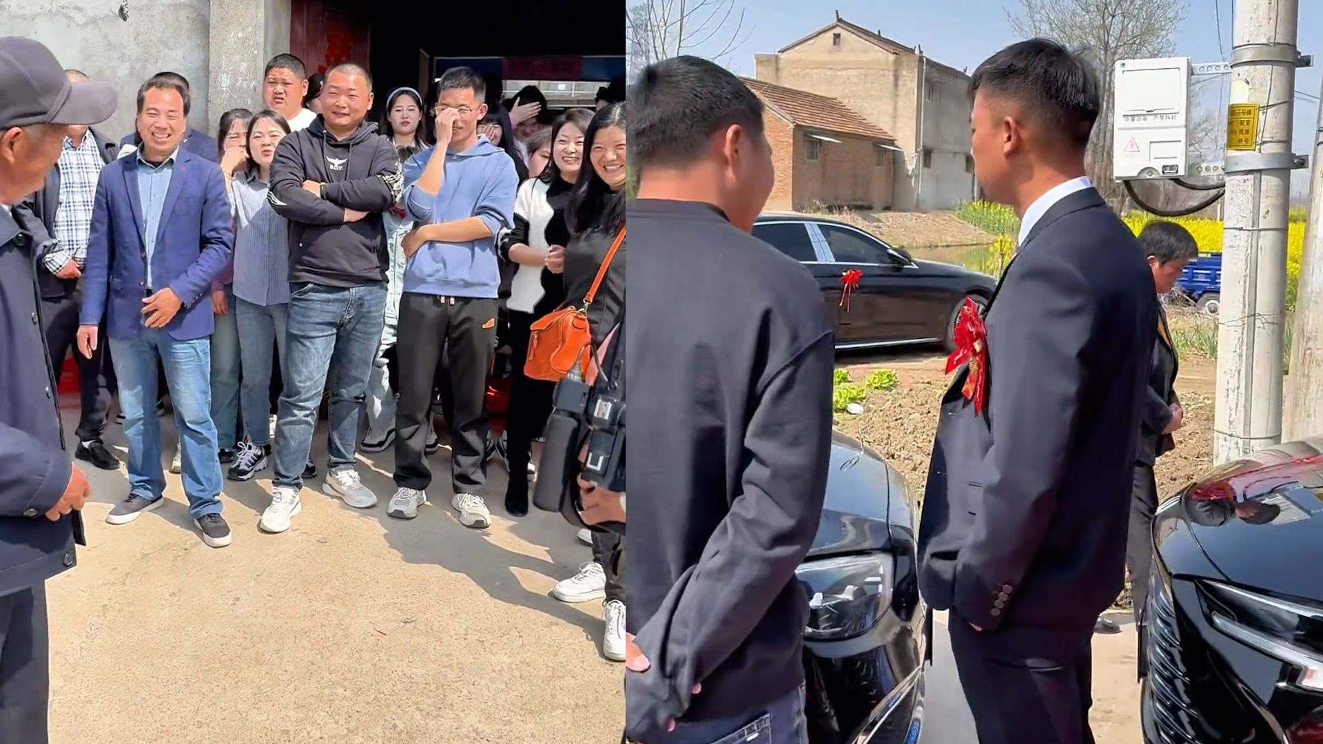 结婚当天女方堵门1小时，叉腰大笑30条烟才让进，新郎转身无助