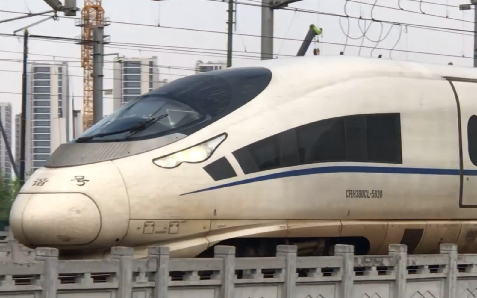 【库存】全国仅25列!crh380cl大鲨鱼达速通过!