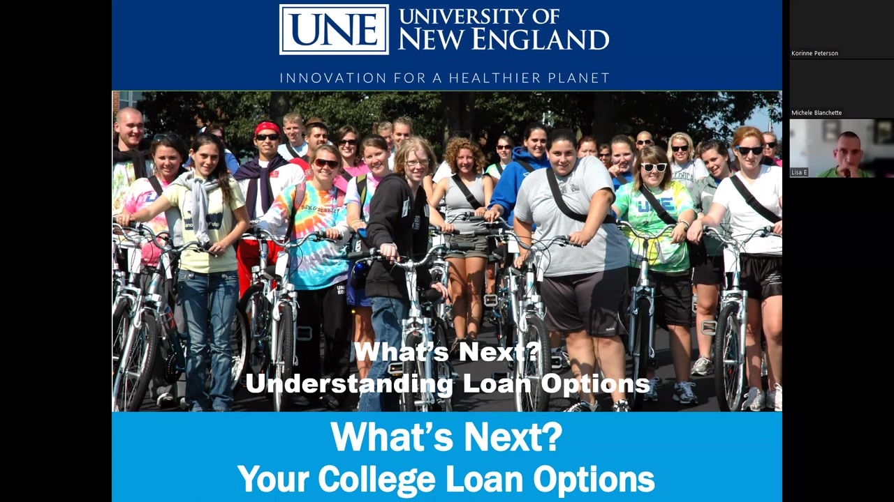 [图]UNE Student Financial Services Webinar: Your College Loan Options