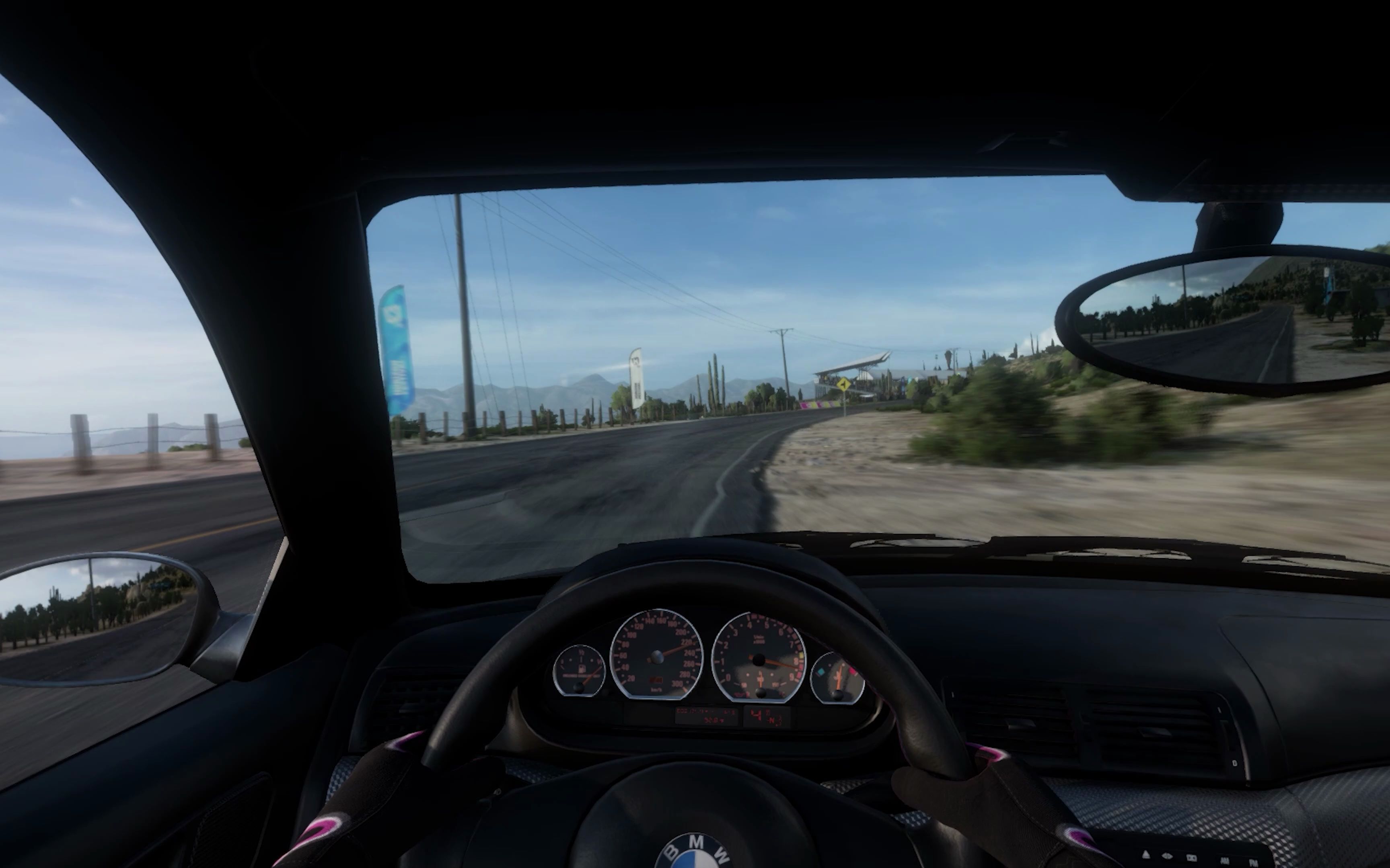 车内第一人称视角 感受极限竞速地平线5 m3 gtr 白色沙漠冲刺赛