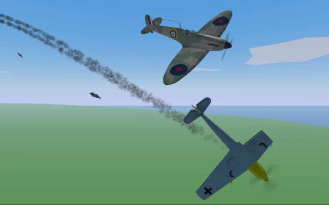 壁纸分享喷火与bf109