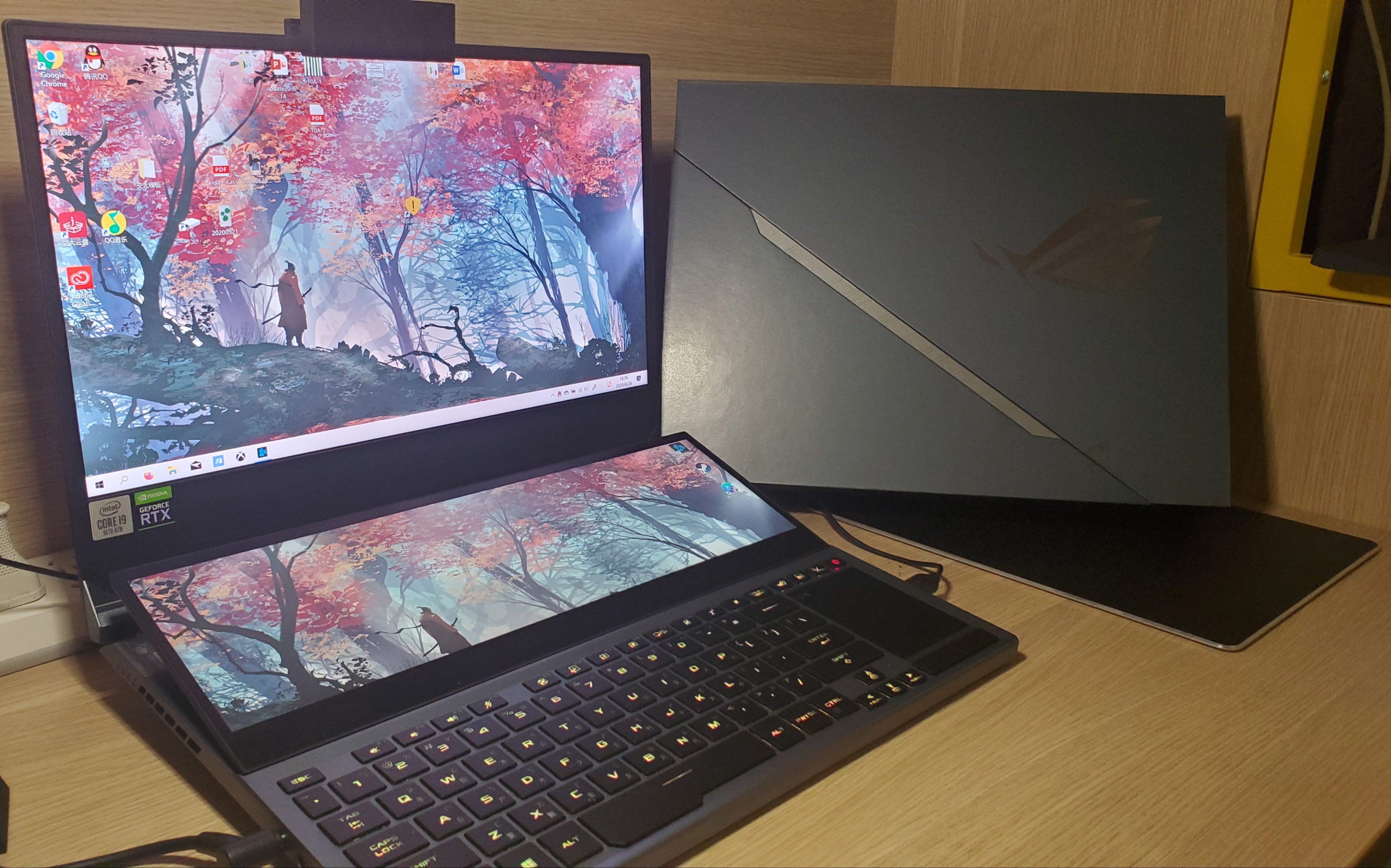 rog冰刃4duo双屏 偷跑开箱评测?