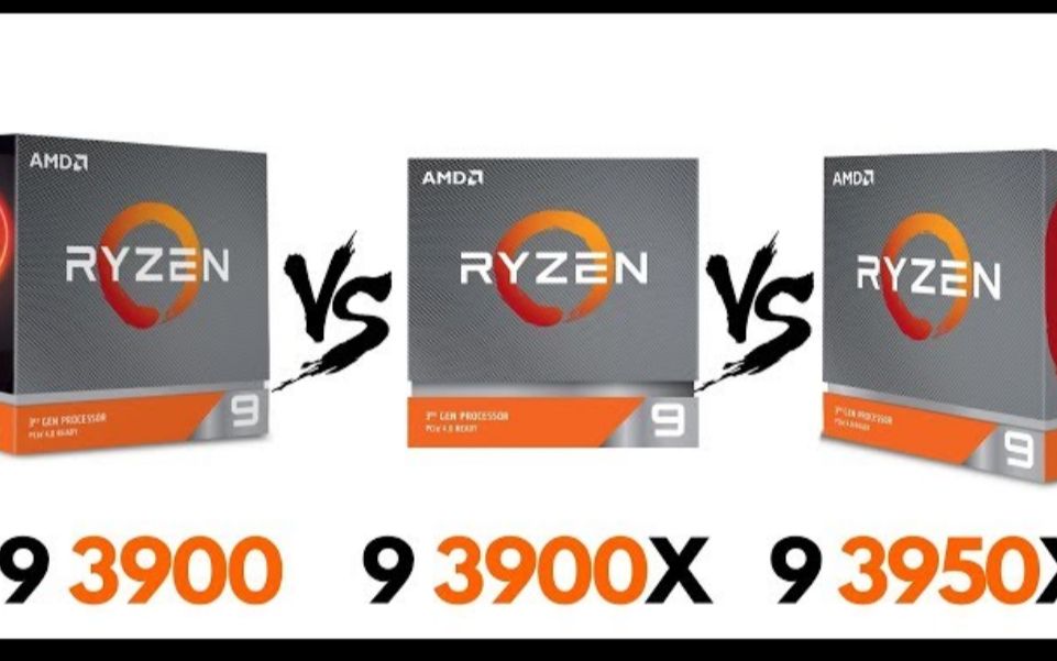 AMD R9 3900 vs R9 3900X vs R9 3950X性能测试对比_哔哩哔哩_bilibili