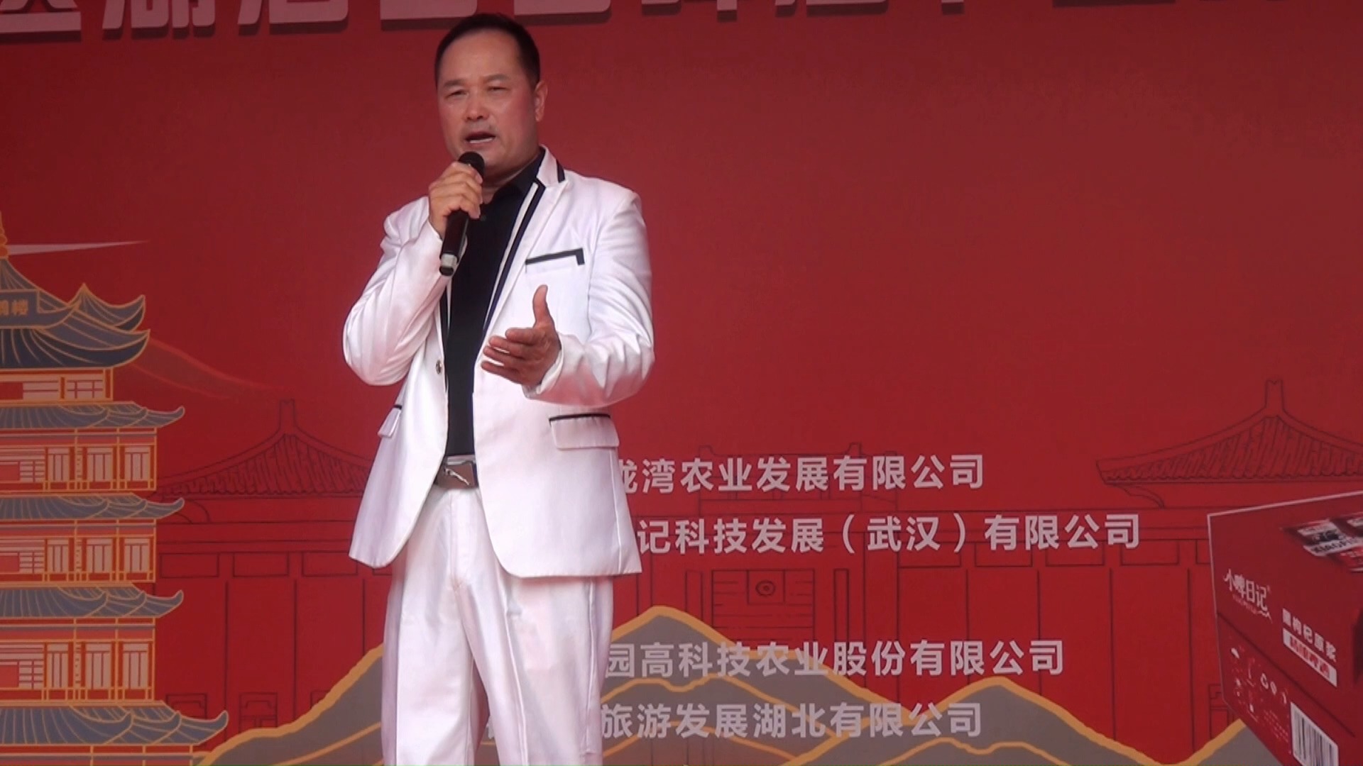 首届江夏区湖泗古窑啤酒节暨绿农产品展销会开幕式男生独唱巜咱老百姓