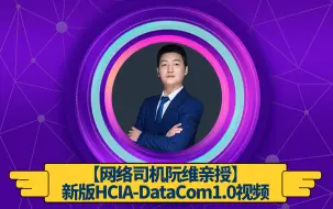 Download Video: 【新版】阮维老师主讲华为认证HCIA-DataCom1.0系列培训视频丨已更新