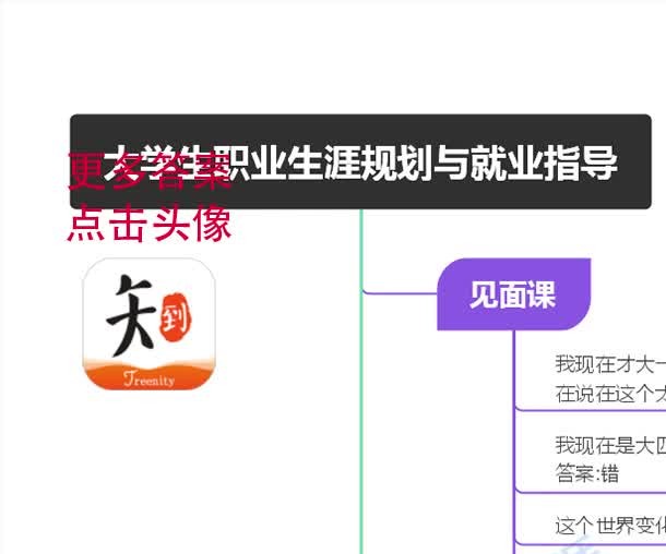 [图]大学生职业生涯规划与就业指导智慧树答案 见面课答案知到