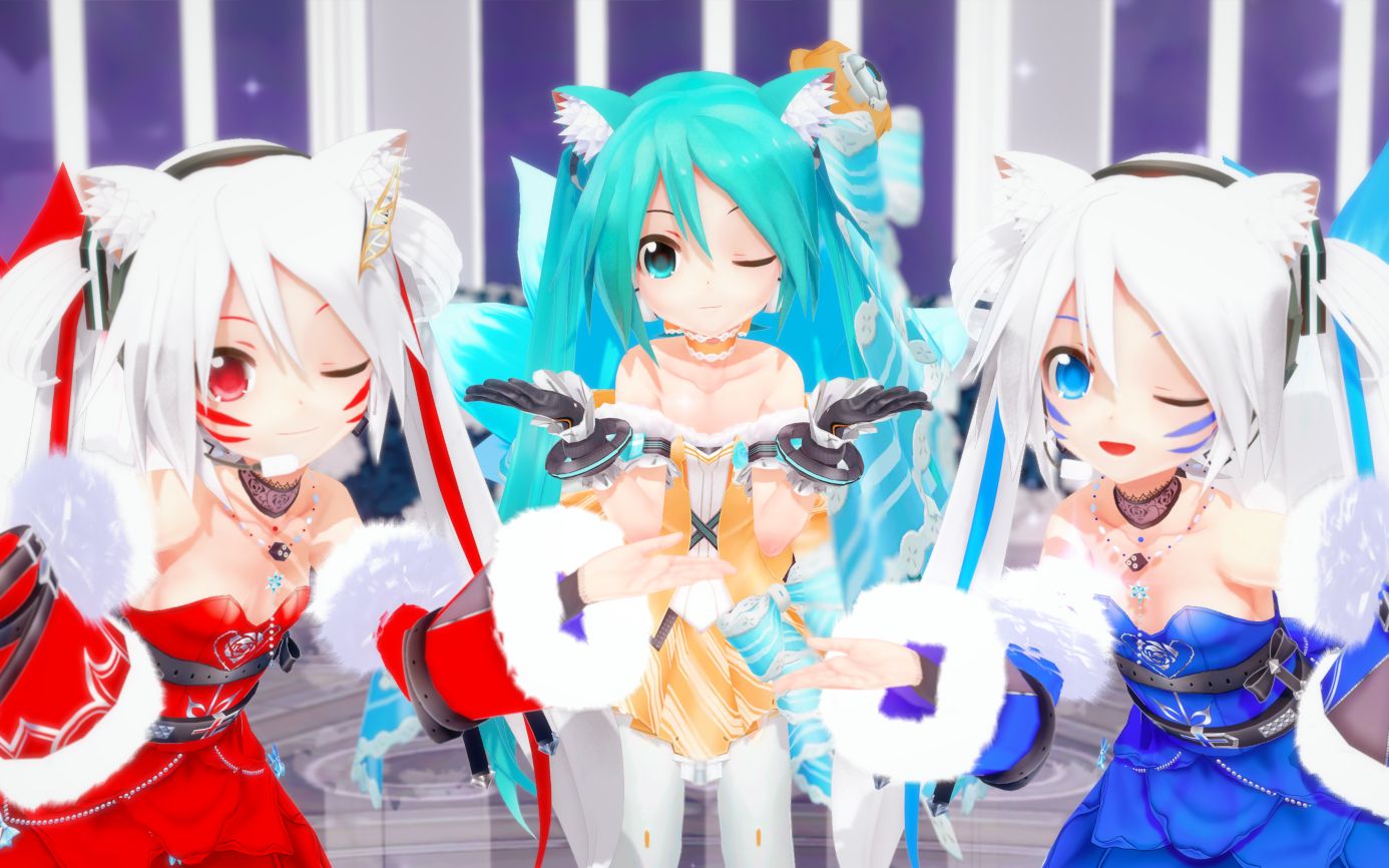 三只初音小可爱的《Kawaiiウォーズ》【初音未来/KKVMD】哔哩哔哩bilibili