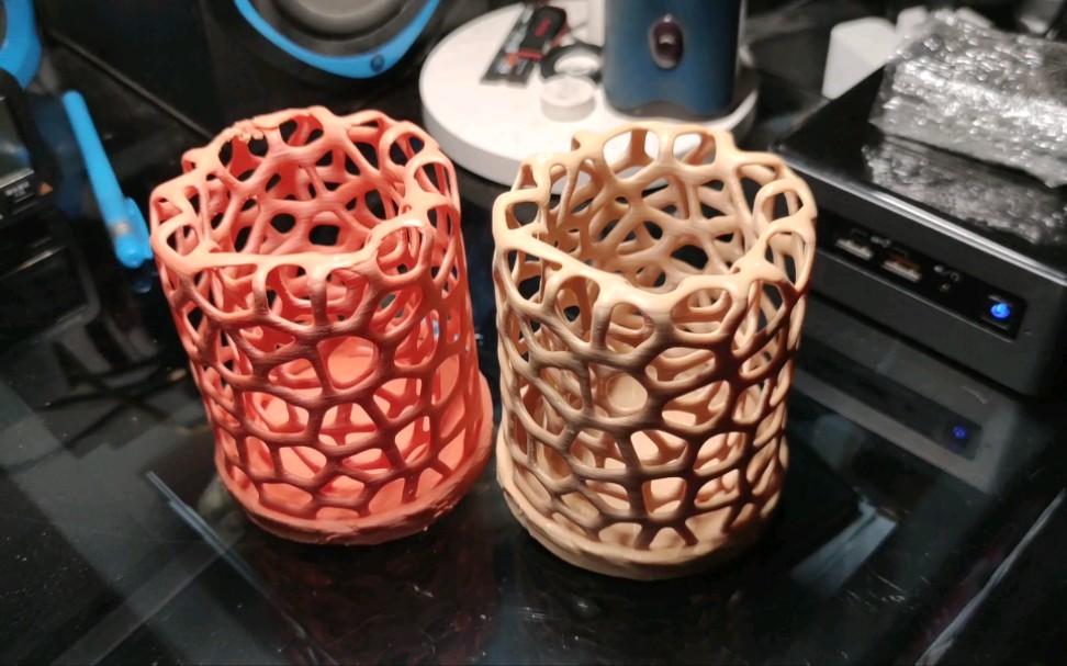 下沉式光固化3d打印机打印树藤笔筒全过程