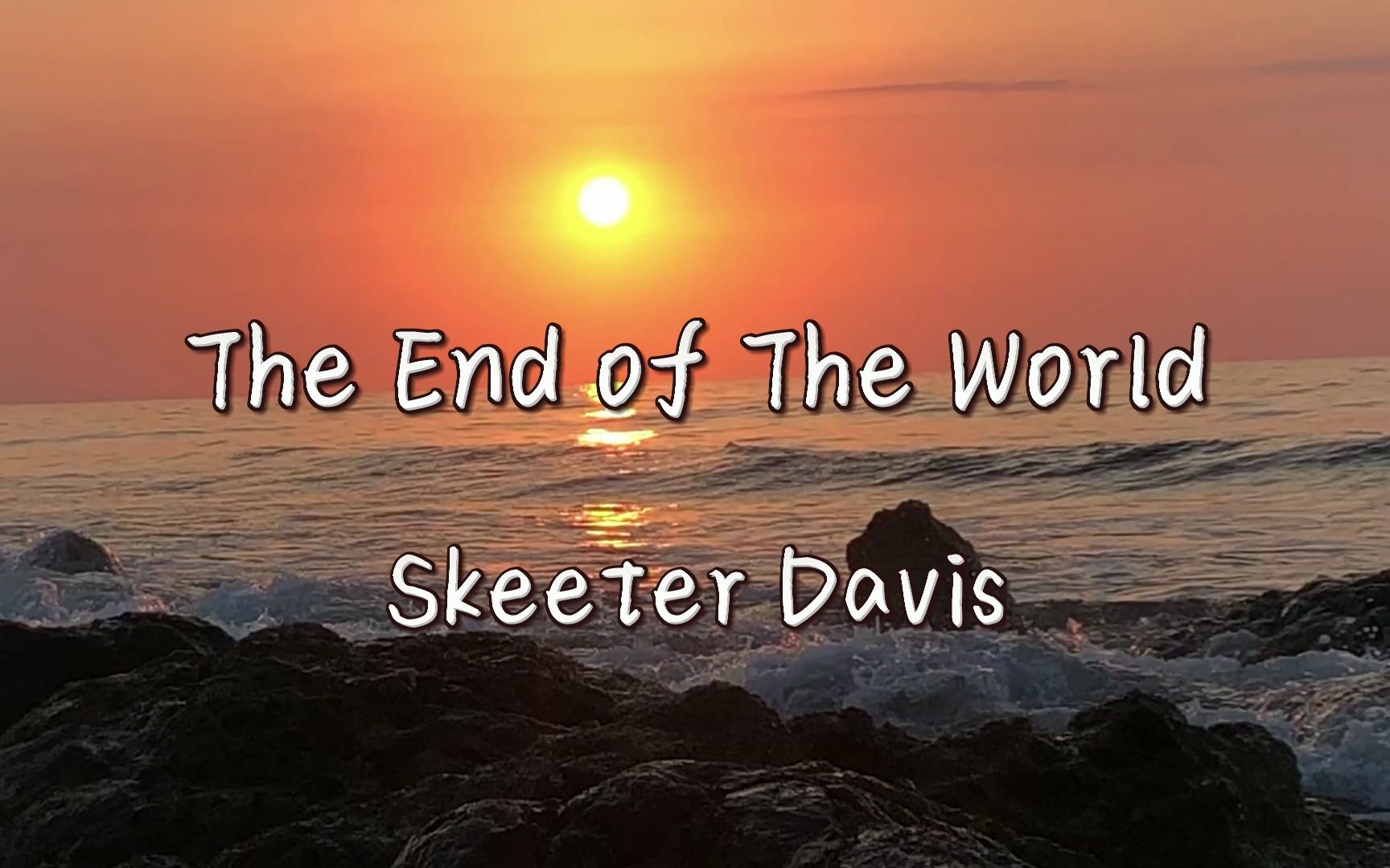 [图]如诗如画--经典老歌《The End of The World》