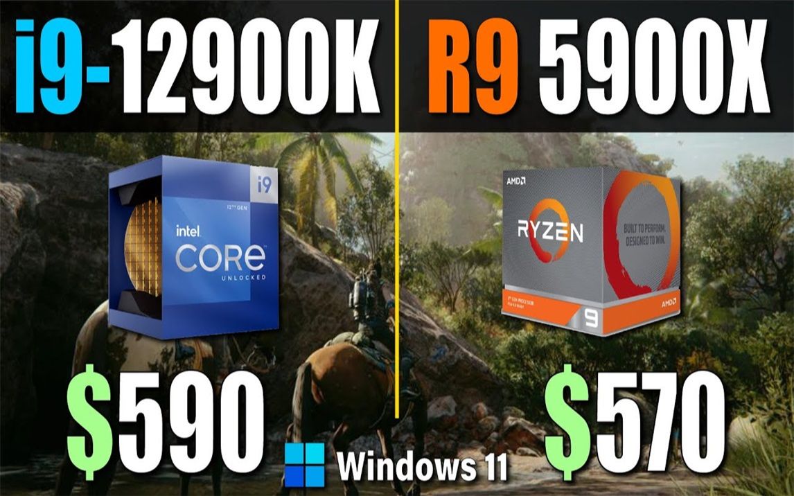 i912900k49ghzvsr95900x45ghzcpu对比1080p分辨率测试显卡为rtx3090