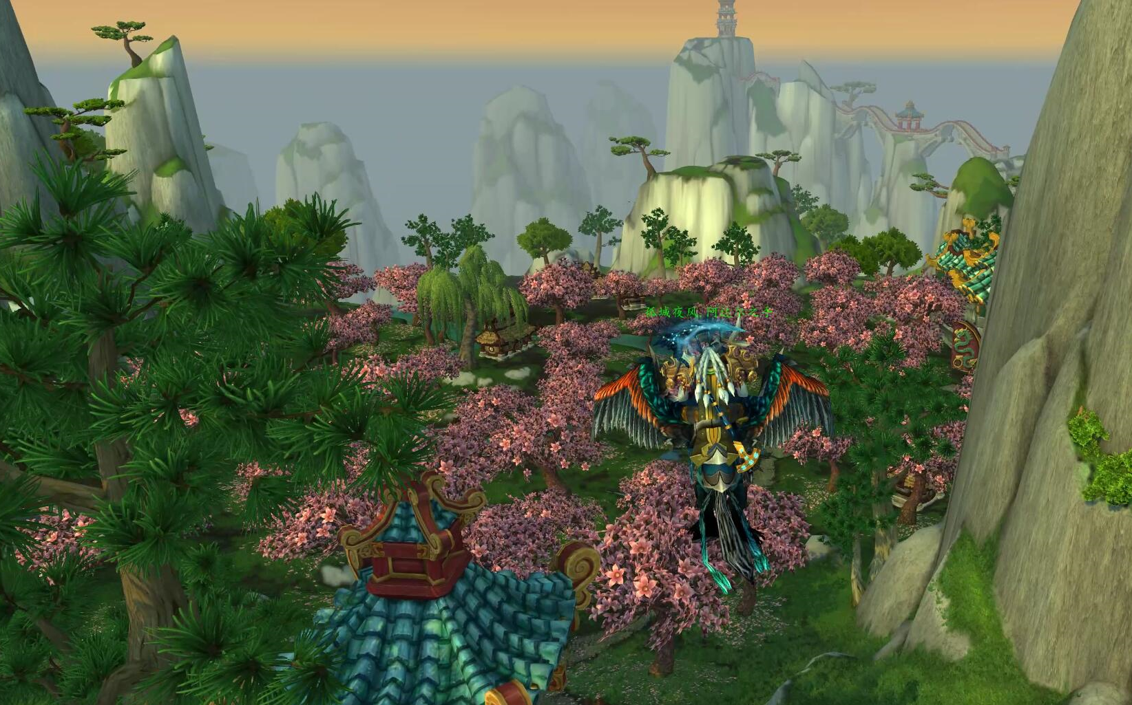 4k魔兽世界10档最高特效美翻了潘达利亚翡翠林2