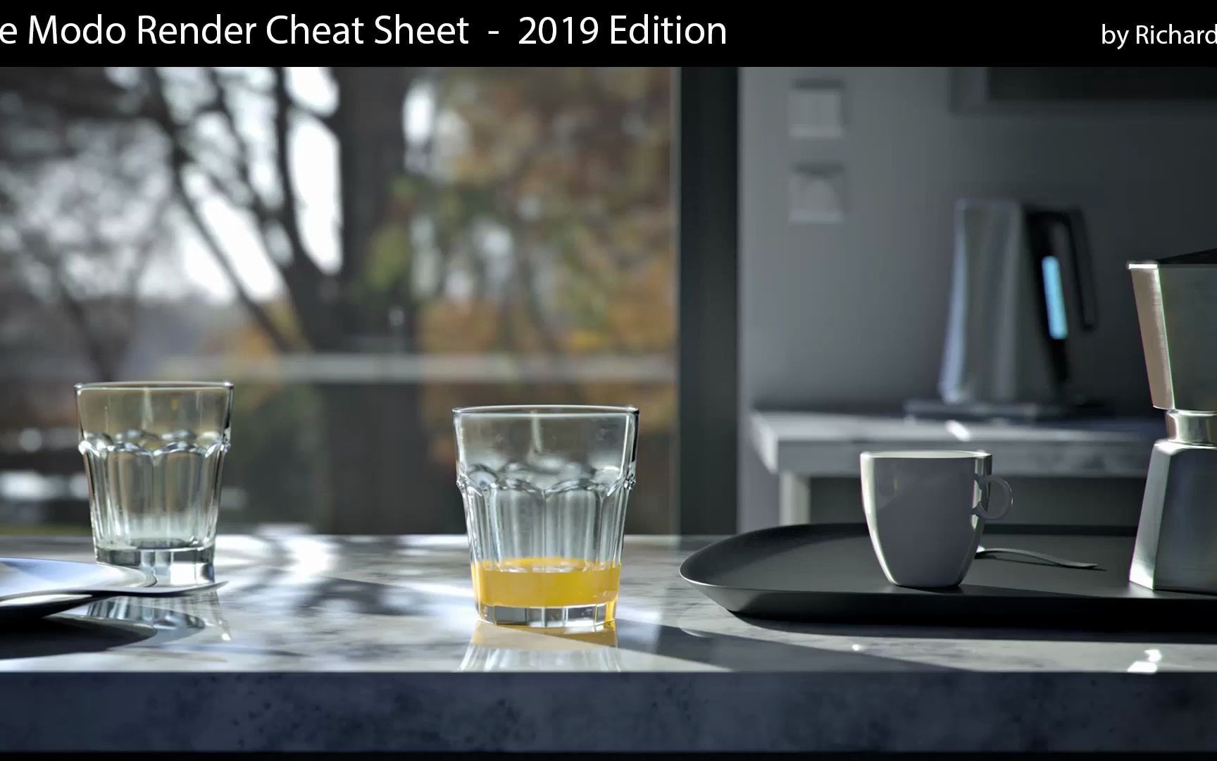 Modo教程渲染模块入门到精通The Modo Render Cheat Sheet  2019 Edition哔哩哔哩bilibili