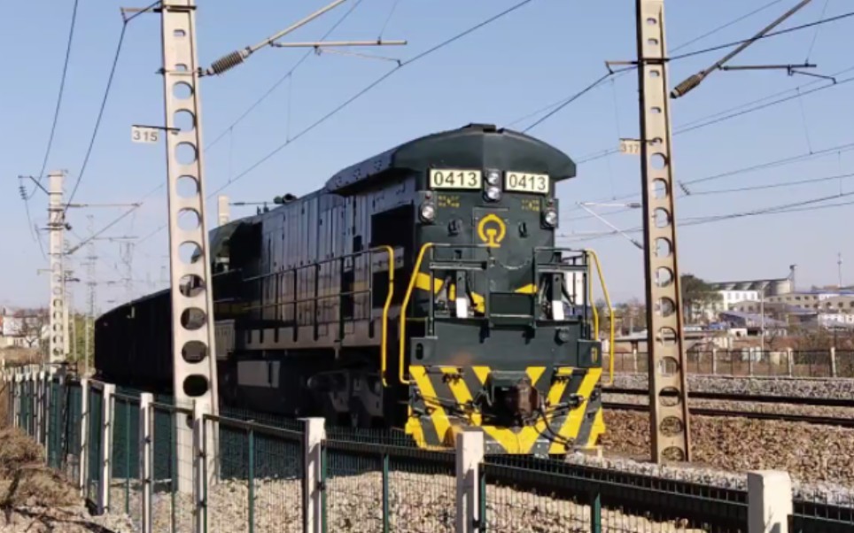 沈局连段nd5-0413通过瓦房店岗店