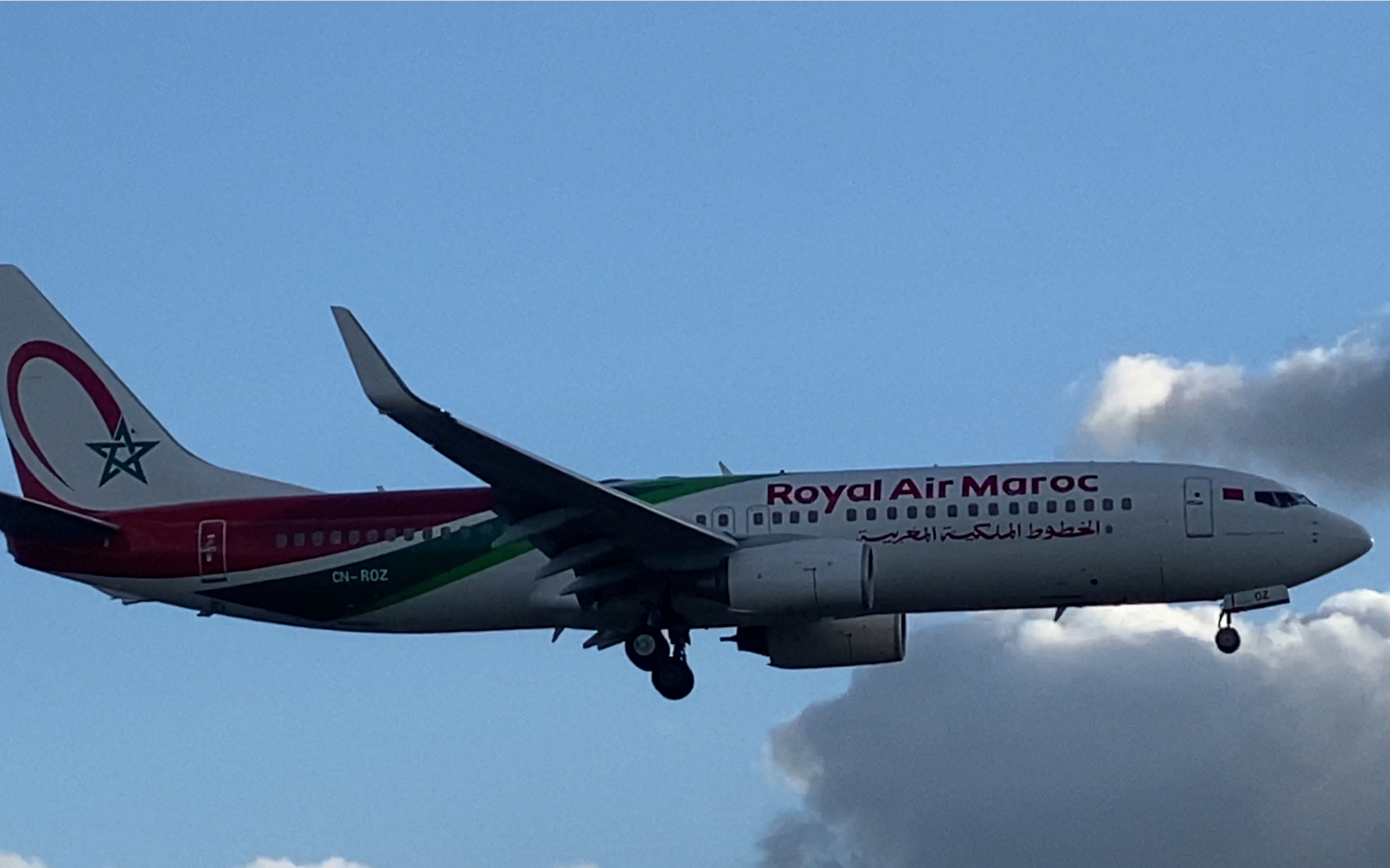 皇家摩洛哥航空波音738希思罗机场降落