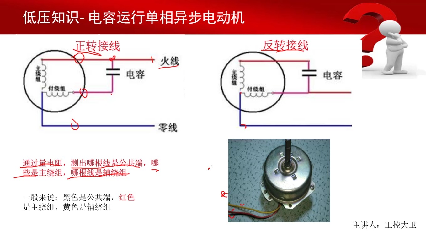 单相异步电机(第8讲)电容运行单相电机接线原理图哔哩哔哩bilibili