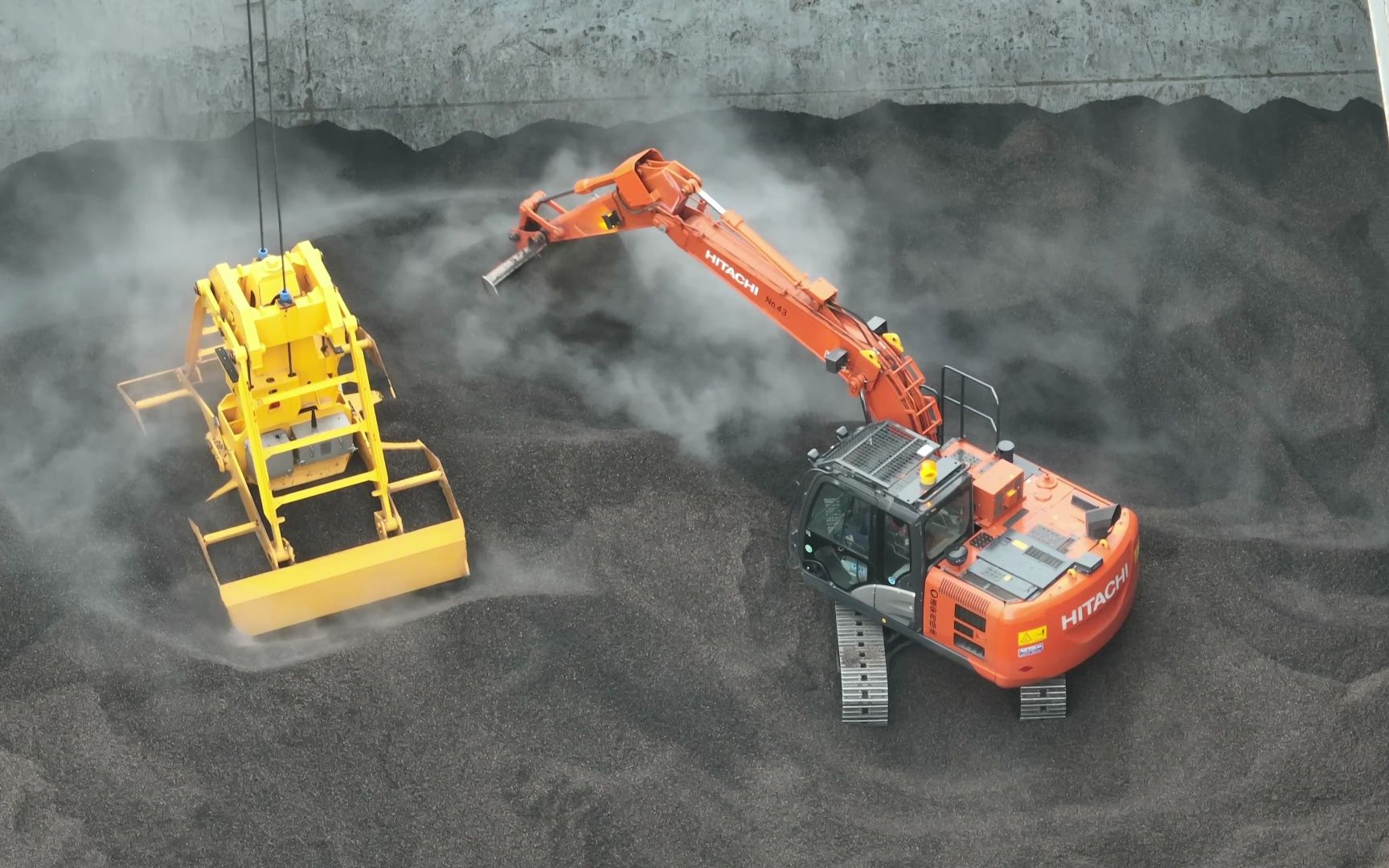 日立zx120挖掘机船舱作业4k