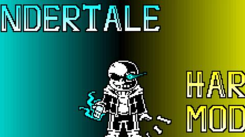 传说之下困难模式第一阶段】UNDERTALE HARD MODE sans fight!!